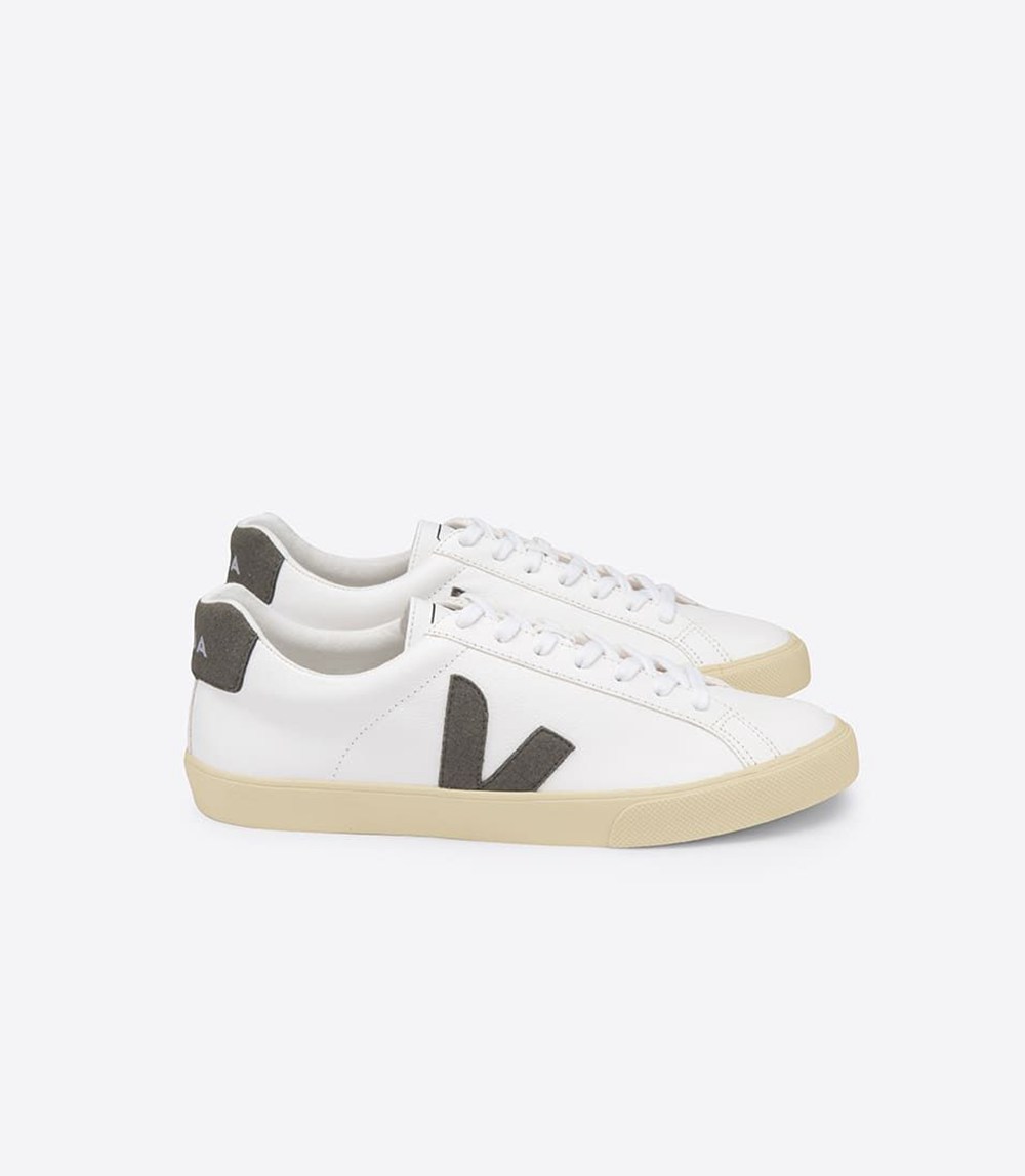 Veja Trainers Mens White - Esplar Chromefree Leather - ZMCW-97436